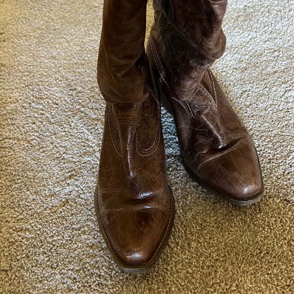 Cathy Jean leather cowboy boots size 7 - Picture 2 of 5